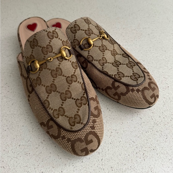 Gucci Princetown Maxi GG Loafer Mule EU 38 - Picture 1 of 7